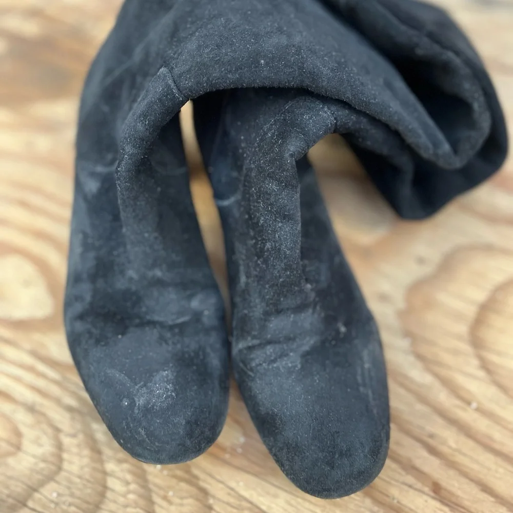 SAM EDELMAN | Black Suede Over The Knee 8.5